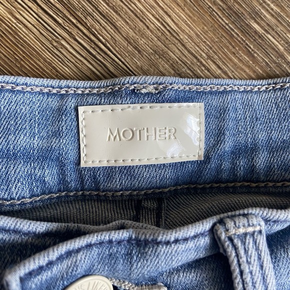 MOTHER The Tripper Ankle Fray Distressed Flare Jeans All Over The Map Size 27 - Picture 6 of 11